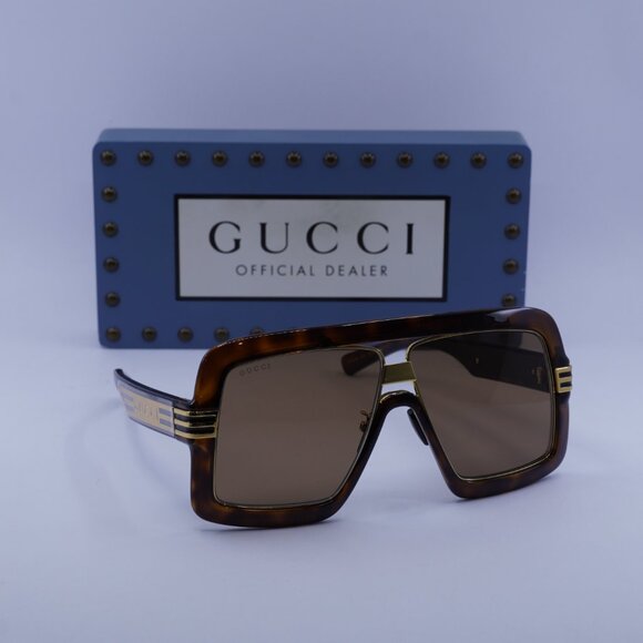 Gucci GG0900S 002 Aviator Sunglasses - Havana main image 7